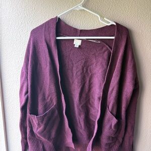 a new day Women's Deep Purple Cardigan